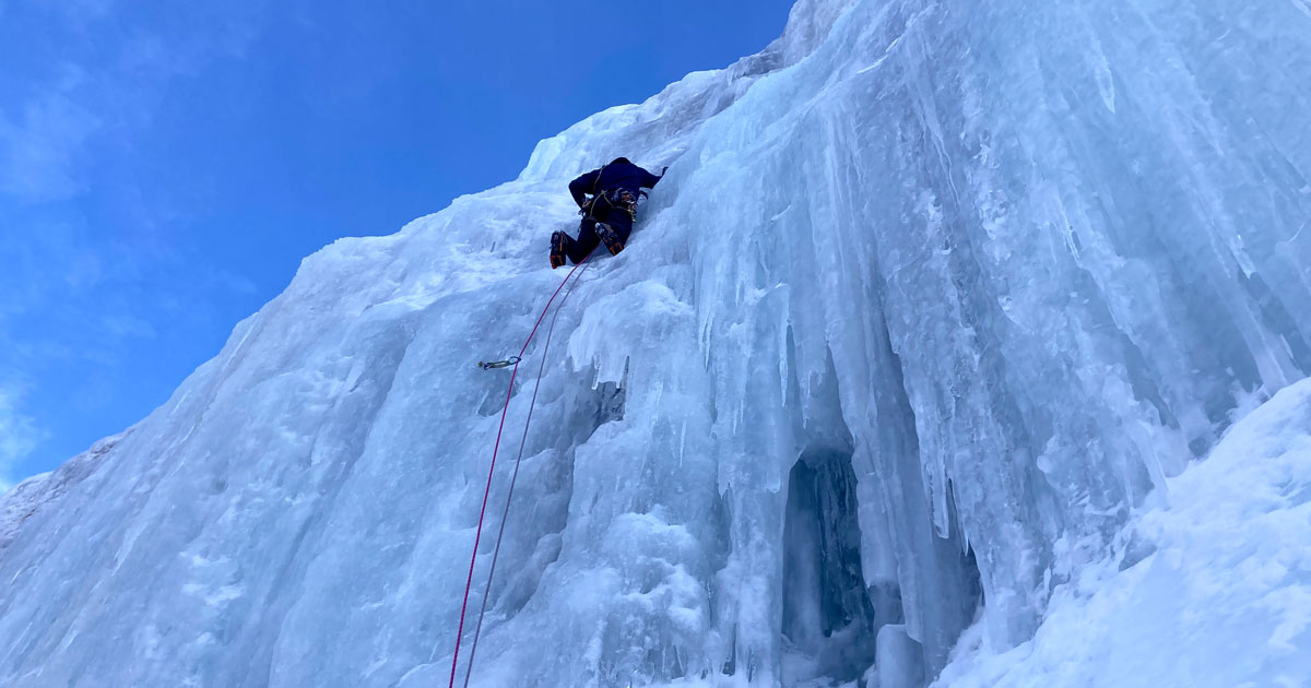 Hugh Safford Ice Climbing