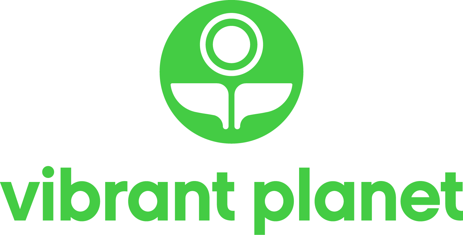 Vibrant Planet Logo Center Vertical